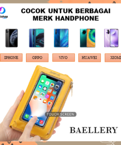 Tas Slingbag Multifungsi Wanita Import Dompet Hp Pocket Touch Screen Transparant - Gambar 3