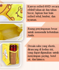 Tote Bag Karakter Perempuan Laki-Laki Sovenir Ultah Import - Gambar 3