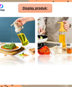 Botol Serbaguna Minyak Goreng Kecap Cuka Bahan Kaca PET 500ml Model Pump - Gambar 10