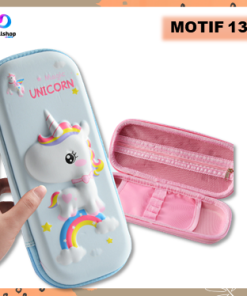 Kotak Pensil Anak Perempuan dan Laki-Laki 3D Karakter Bahan EVA Timbul Anti - Gambar 13