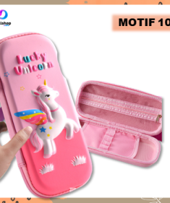 Kotak Pensil Anak Perempuan dan Laki-Laki 3D Karakter Bahan EVA Timbul Anti - Gambar 12
