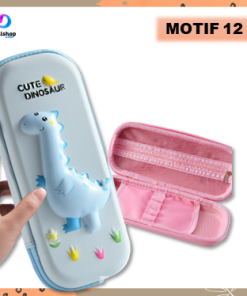 Kotak Pensil Anak Perempuan dan Laki-Laki 3D Karakter Bahan EVA Timbul Anti - Gambar 10