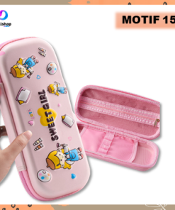 Kotak Pensil Anak Perempuan dan Laki-Laki 3D Karakter Bahan EVA Timbul Anti - Gambar 9