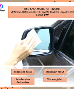 Alternative view of Tisu Basah Anti Embun Kaca Spion Mobil Kendaraan