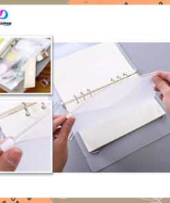 Alternative view of Zipper Pouch Binder A6 Ring 6 Pembatas Buku Binder Divider Ziplock Bag