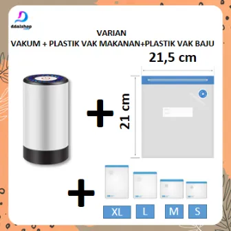 Alat Vakum Makanan Frozen Multifungsi bisa untuk Vacum Baju Vacuum Travel Bag dan Pompa Bola USB Charger Portable