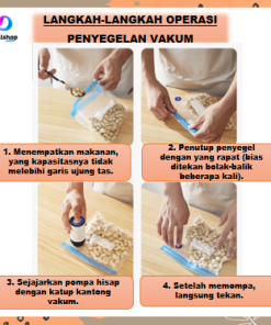 Alat Vakum Makanan Frozen Multifungsi  bisa untuk Vacum Baju Vacuum Travel Bag dan Pompa Bola USB Charger Portable - Gambar 12