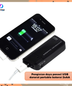 Powerbank Multifungsi Univesal Portable USB Emergency AA Battery Extender Charger Power bank untuk HP MP3 MP4