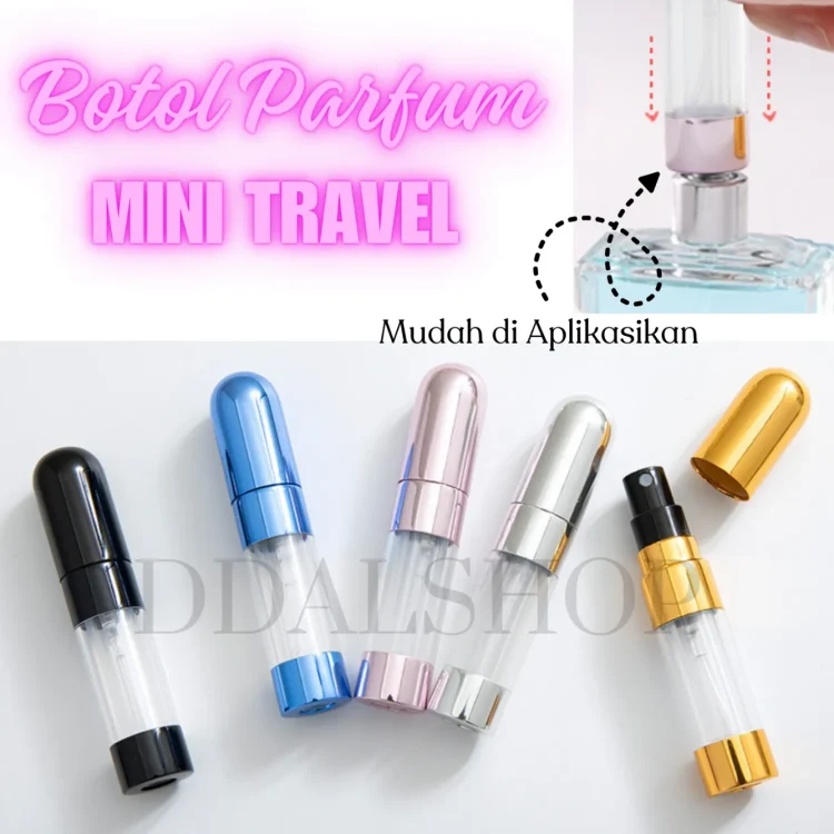 Botol Parfum Kosong Travel Mini Refill Spray 5ml isi ulang Parfume Bottle Unik Portable