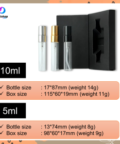 Botol Parfum Kosong Travel Mini Refill Spray 5ml 10ml dengan kotak kemasan untuk souvenir - Gambar 4