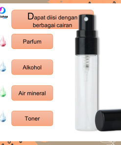 Botol Parfum Kosong Travel Mini Refill Spray 5ml 10ml dengan kotak kemasan untuk souvenir - Gambar 3