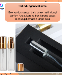 Alternative view of Botol Parfum Kosong Travel Mini Refill Spray 5ml 10ml dengan kotak kemasan untuk souvenir
