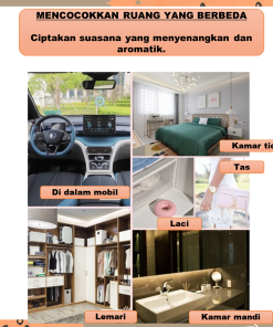 Pewangi ruangan serbaguna untuk Aromaterapi pengharum kamar mandi kamar tidur lemari pakaian gantung Portable tahan lama - Gambar 8