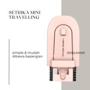 Setrika Mini Traveling Strika Lipat  Gosokan Baju Strikaan Listrik Iron Portabel