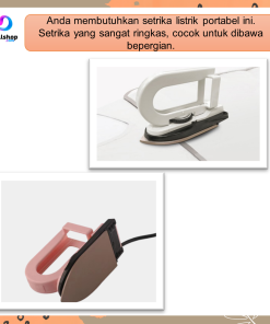 Alternative view of Setrika Mini Traveling Strika Lipat  Gosokan Baju Strikaan Listrik Iron Portabel