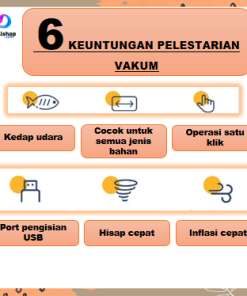 Alat Vakum Makanan Frozen Multifungsi  bisa untuk Vacum Baju Vacuum Travel Bag dan Pompa Bola USB Charger Portable - Gambar 5