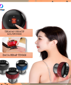 Alat Bekam Kerik Kerokan Elektrik Kop Angin Terapi Massage Badan Dengan Katup Pelepas Udara Terapi Gelombang Magnetik