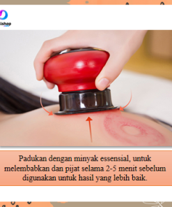 Alternative view of Alat Bekam Kerik Kerokan Elektrik Kop Angin Terapi Massage Badan Dengan Katup Pelepas Udara Terapi Gelombang Magnetik
