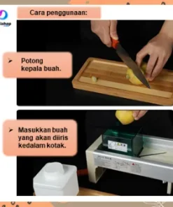 Alternative view of Parutan Serbaguna Alat Pemotong Bawang Pengiris Kentang Buah Lemon Ketebalan Dapat Diatur Pisau Tahan Karat