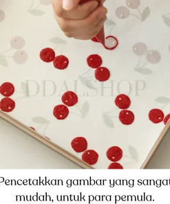 Alternative view of Cetakan Kertas Kue Bolu Gulung Cake Roll Printing Kertas Roti Baking Paper Motif Buah Hewan Pastoral
