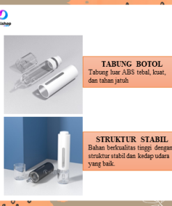 Botol Serum Pump 15ml Airless Pump Tempat Serum refill Bottle Travel Kosmetik Bahan PET - Gambar 4