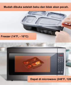 Tempat Kotak Makan Box Mika Bento Sekat 4 Premium Quality Tahan Panas dan Aman