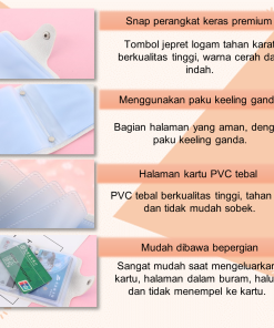 Alternative view of Dompet Tempat Kartu Nama Logam Mulia Minigold Atm Card Holder 20slot
