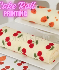 Cetakan Kertas Kue Bolu Gulung Cake Roll Printing Kertas Roti Baking Paper Motif Buah Hewan Pastoral