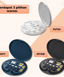 Alternative view of Kotak Tempat Penyimpanan Kabel Data Charger Fast Charging 60W Lightning Iphone Konektor Adapto USB Type C Mikro