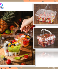 Kotak  Box Hantaran Kue Cake Tart Mika Cup Dessert Puding Unik Transparant jinjing