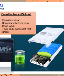 Alternative view of DC Mini UPS Portable untuk CCTV Wifi Router USB 5V/9V/12V 5V/12V/12V with Adaptor 12V 2A