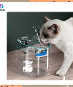 Dispenser Tempat Air Minum Kucing Anjing Pet Drinking Water Fountain Transparant Mode USB