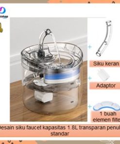 Alternative view of Dispenser Tempat Air Minum Kucing Anjing Pet Drinking Water Fountain Transparant Mode USB
