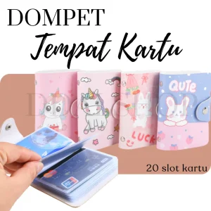 Dompet Tempat Kartu Nama Logam Mulia Minigold Atm Card Holder 20slot