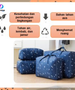 Travel Bag Besar Motif Tas Traveling Lipat Anti Air Foldable Bag Import - Gambar 7