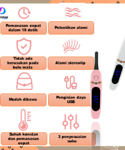Alat Jepit Bulu Mata Eyelash Extension Catokan Pelentik bulu mata Eyelash Curler Elektrik - Gambar 7