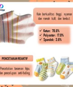 Kaos Kaki Anak Perempuan Laki laki Anti Slip Licin Motif Lucu Import Kaus kaki Bermain Playground - Gambar 3