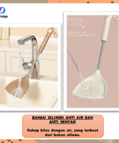 Spatula Silikon Alat Masak Set Sodet Sendok Nasi Sup Silicon Kualitas Food Grade Tahan Panas - Gambar 14