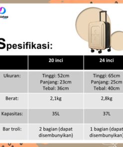 Alternative view of Koper Lipat Troli Portable 20 24 inch Tas Traveling Anti Air Kabin dan Bagasi