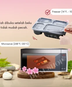 Alternative view of Tempat Kotak Makan Box Mika Bento Sekat 4 Premium Quality Tahan Panas dan Aman