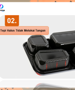 Tempat Kotak Makan Box Mika Bento Sekat 4 Premium Quality Tahan Panas dan Aman - Gambar 5