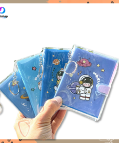 Buku Notebook Notes Memo Kecil Mini Motif Kartun Lucu Dengan Pena dan Ring Gantungan Kunci - Gambar 4