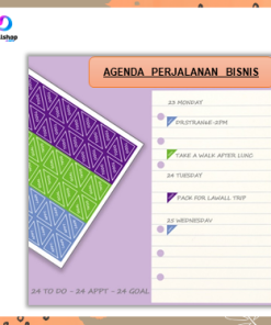 Binder A6 Polos Glossy Notebook Buku Catatan Agenda PU Leather Budget Planner Organizer Cash - Gambar 6