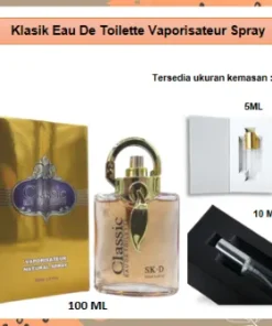 Parfum Wanita Arab Dubai CLASSIC eau de toilette Spray 5ml 10ml 100ml
