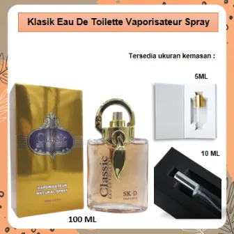 Parfum Wanita Arab Dubai CLASSIC eau de toilette Spray 5ml 10ml 100ml