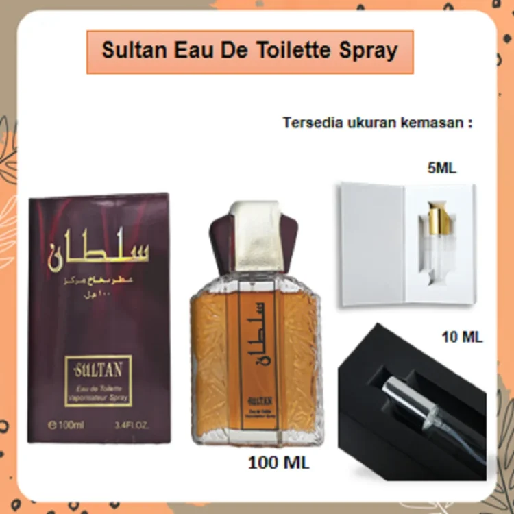 Parfum Pria Wanita Arab Dubai SULTAN 5ml 10ml 100ml