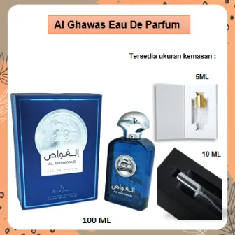 Minyak Wangi Arab Pria ALGHAWAS eau de parfum Spray 5ml 10ml 100ml