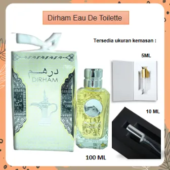 Parfum Arab Dubai Dirham Silver Ard Unisex Tahan Lama  5ml 10ml 100ml