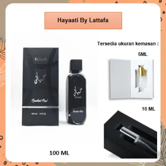 Minyak Wangi Eau de Parfum Arab Opulent Oud Hayaati Unisex 5ml 10ml 100ml