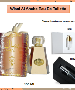 Parfum Arab Dubai Wisal Al Ahaba Pria Wanita EDT 5ml 10ml 100ml